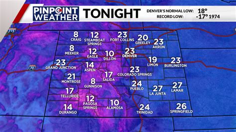 Denver weather: Snow chances Thursday night